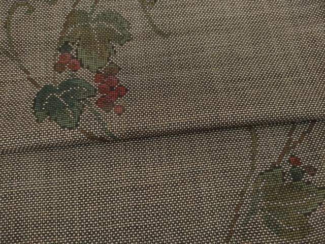平和屋着物●本場大島紬 カタス7マルキ スグリ 正絹 逸品 AABA3347ck
