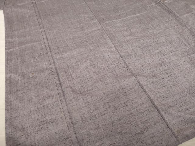 平和屋着物●上質な紬 霞文 鳩羽鼠色 正絹 逸品 AABA3348ck