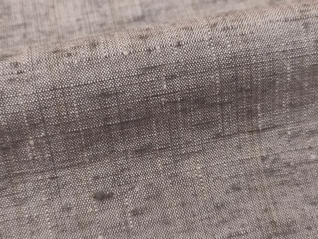 平和屋着物●上質な紬 霞文 鳩羽鼠色 正絹 逸品 AABA3348ck
