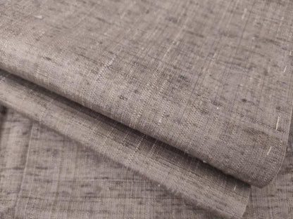 平和屋着物●上質な紬 霞文 鳩羽鼠色 正絹 逸品 AABA3348ck