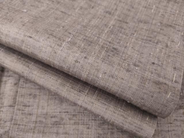 平和屋着物●上質な紬 霞文 鳩羽鼠色 正絹 逸品 AABA3348ck