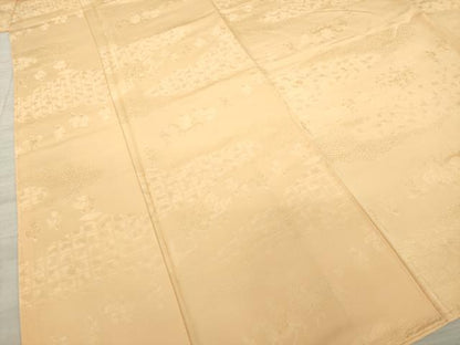 平和屋着物●上質な色無地 伽羅色 鈴乃屋扱い 正絹 逸品 未使用 AABA3353ck