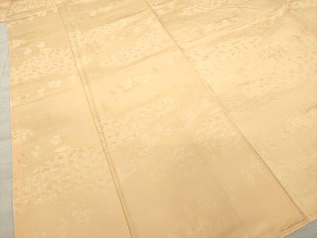 平和屋着物●上質な色無地 伽羅色 鈴乃屋扱い 正絹 逸品 未使用 AABA3353ck