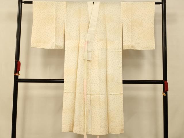 平和屋着物■長襦袢 無双仕立て 扇子文 正絹 逸品 AABA3575fw