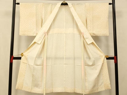 平和屋着物■長襦袢 無双仕立て 扇子文 正絹 逸品 AABA3575fw