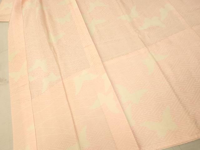 平和屋着物■長襦袢　無双仕立て　舞蝶文　正絹　逸品　AABA3577fw