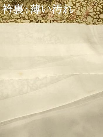 平和屋着物■上質な紬　更紗花文　暈し染め　正絹　逸品　AABA3618fw