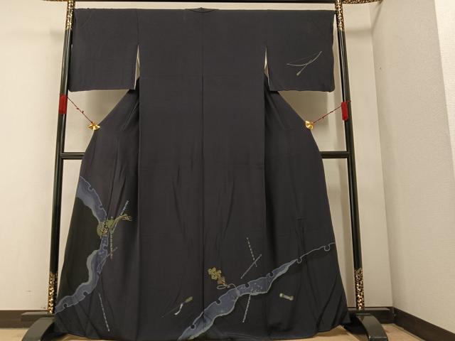 平和屋着物●訪問着 雪輪楽器文 金彩 正絹 逸品 AABA3772ph