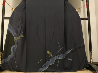 平和屋着物●訪問着 雪輪楽器文 金彩 正絹 逸品 AABA3772ph