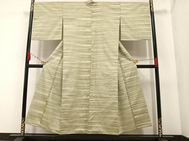 平和屋着物●上質な紬　霞文　正絹　逸品　AABA3790ph