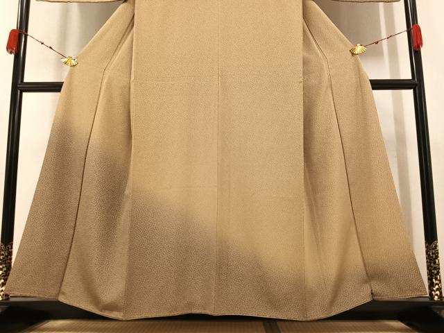 平和屋着物●訪問着 黄橡色 正絹 逸品 AABA3793ph
