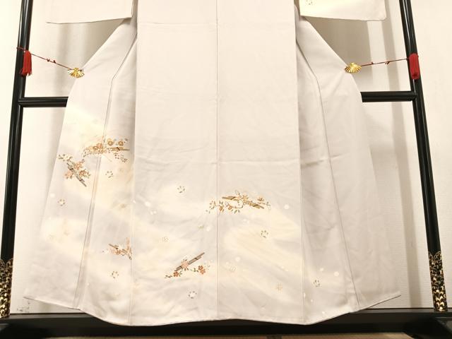 平和屋着物●訪問着 駒刺繍 花筏文 暈し染め 金彩 そごう百貨店扱い 正絹 逸品 AABA3806ph