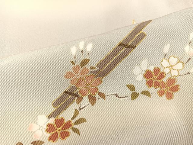 平和屋着物●訪問着 駒刺繍 花筏文 暈し染め 金彩 そごう百貨店扱い 正絹 逸品 AABA3806ph