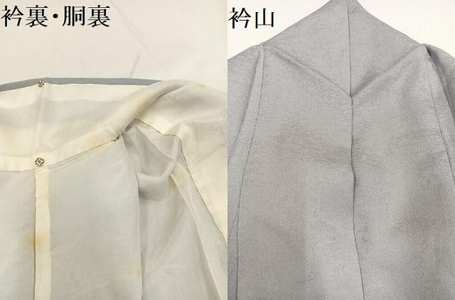 平和屋着物●上質な色無地 蕎麦切色 正絹 逸品 AABA3807ph