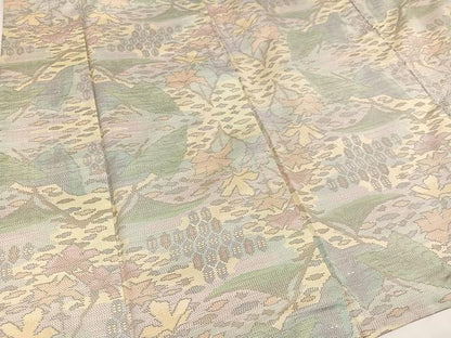 平和屋着物●本場大島紬 白大島 亀甲草花文 正絹 逸品 AABA3815ph