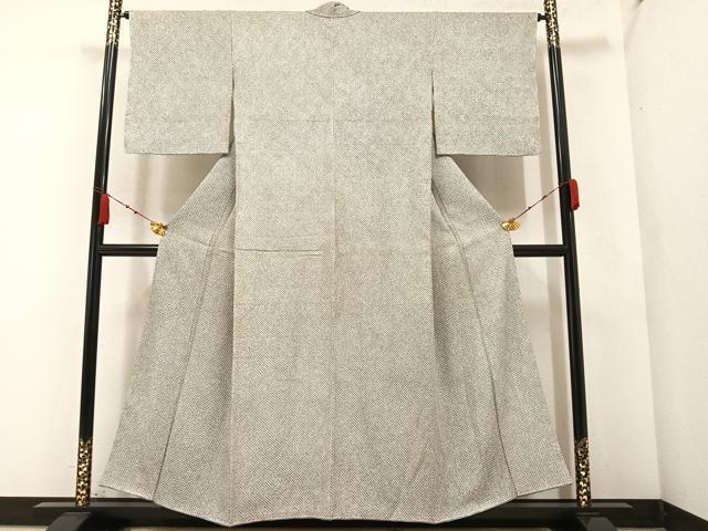 平和屋着物●大変加工の良い総絞り小紋　本疋田絞り　正絹　逸品　AABA3822ph