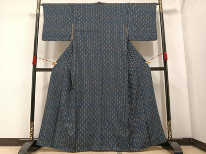 平和屋着物●上質な小紋 花間道 正絹 逸品 AABA3828ph