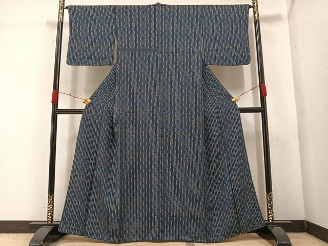 平和屋着物●上質な小紋 花間道 正絹 逸品 AABA3828ph