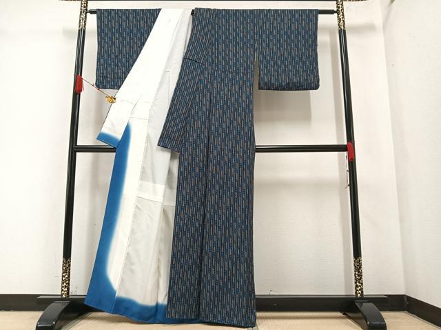 平和屋着物●上質な小紋 花間道 正絹 逸品 AABA3828ph