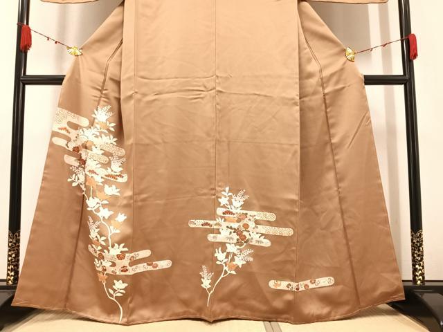 平和屋着物●訪問着 エ霞枝花文 金彩 正絹 逸品 未使用 AABA3833ph