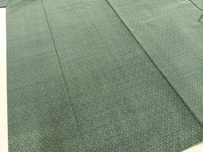 平和屋着物■上質な紬　幾何学文　正絹　逸品　AABA4060mf