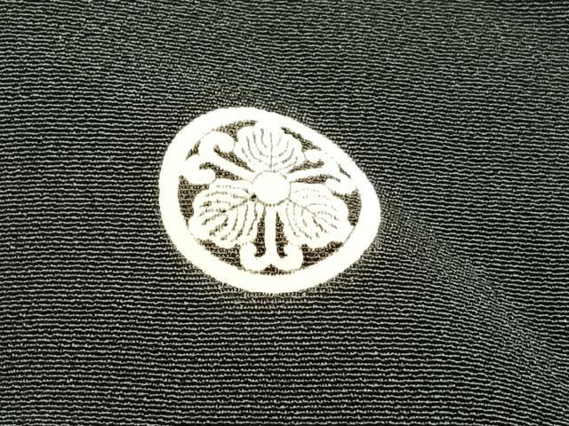 平和屋着物■豪華黒留袖　駒刺繍　笹の葉文　金彩　正絹　逸品　AABA4061mf
