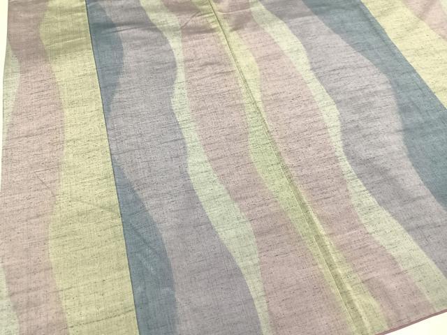 平和屋着物●上質な紬 間道 正絹 逸品 AABA4283ph