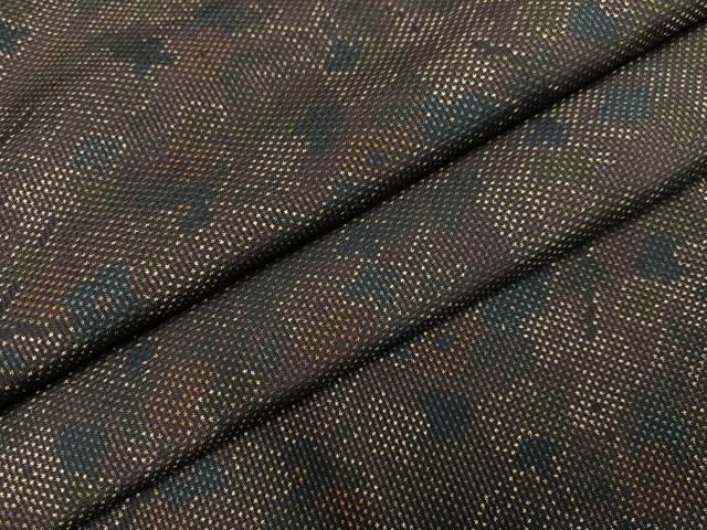 平和屋着物●本場大島紬 一元絣 枝花文 正絹 逸品 AABA4302ph