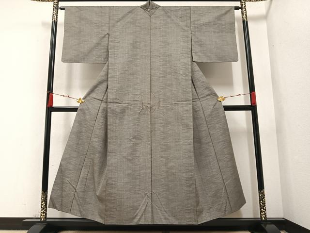 平和屋着物●上質な紬 霞文 正絹 逸品 AABA4306ph