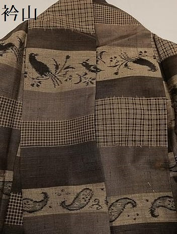 平和屋着物●上質な紬 花鳥文 正絹 逸品 AABA4327ph
