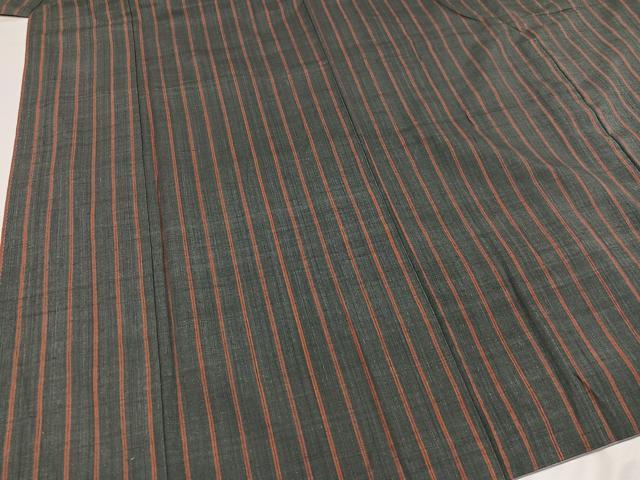 平和屋着物●上質な紬 間道 正絹 逸品 AABA4334ph