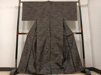 平和屋着物●本場大島紬 風景樹林文 正絹 逸品 未使用 AABA4347ph