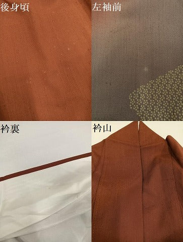 平和屋着物●訪問着 流水花文 暈し染め 正絹 逸品 AABA4356ph
