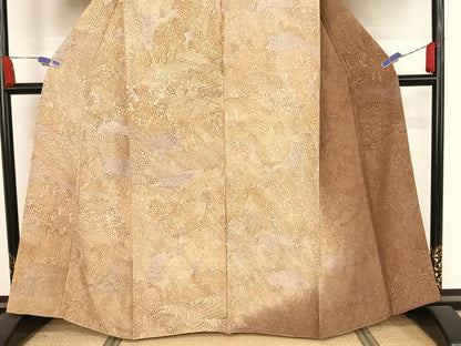 平和屋着物●訪問着　切嵌文様　暈し染め　正絹　逸品　AABA4442np