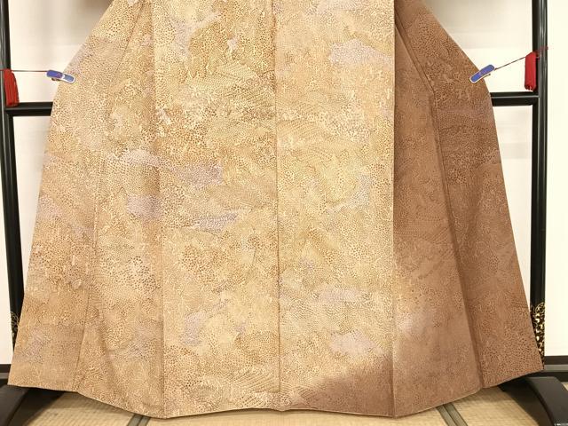 平和屋着物●訪問着　切嵌文様　暈し染め　正絹　逸品　AABA4442np