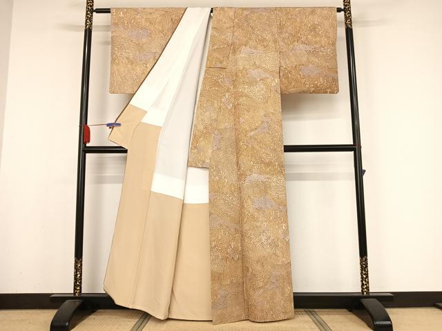 平和屋着物●訪問着　切嵌文様　暈し染め　正絹　逸品　AABA4442np