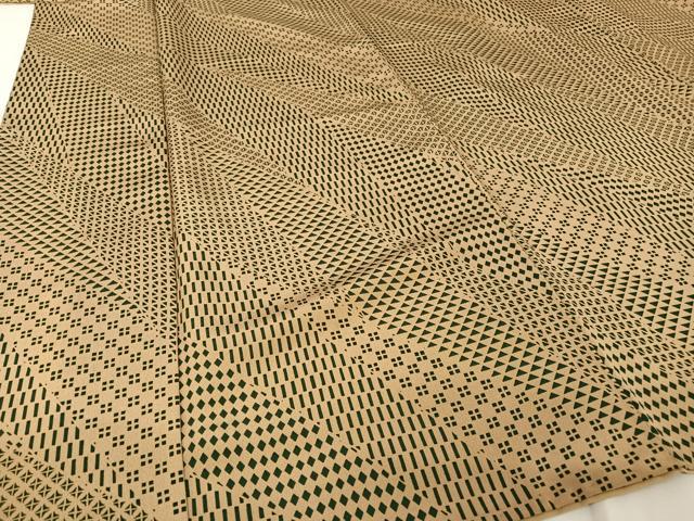 平和屋着物●上質な小紋 幾何学文様 正絹 逸品 AABA4453np