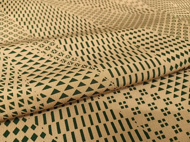 平和屋着物●上質な小紋 幾何学文様 正絹 逸品 AABA4453np