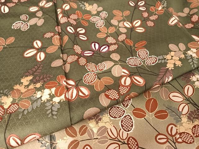 平和屋着物●訪問着 笹と萩 暈し染め 金彩 正絹 逸品 AABA4473np