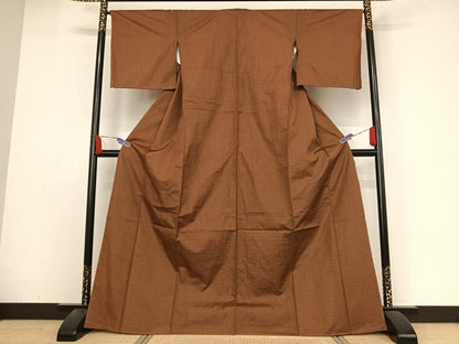 平和屋着物●上質な紬 縞 正絹 逸品 未使用 AABA4476np