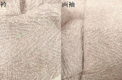 平和屋着物●名門 藤娘きぬたや・杢目絞り 小紋 正絹 逸品 AABB1385np