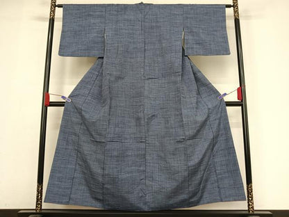 平和屋着物●上質な紬 縞 正絹 逸品 AABA4540np