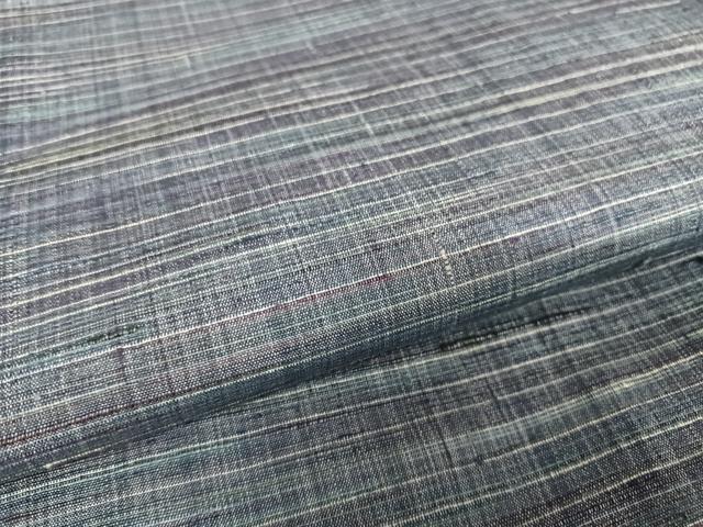 平和屋着物●上質な紬 縞 正絹 逸品 AABA4540np
