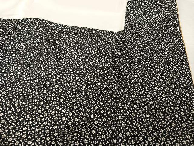 平和屋着物●本場黄八丈　平織　縞　正絹　逸品　AABA4552np