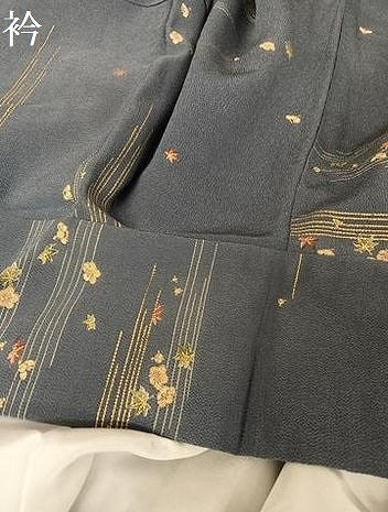 平和屋着物●上質な小紋 吹寄せ文 金彩 鬼しぼ縮緬 正絹 逸品 AABA4560np