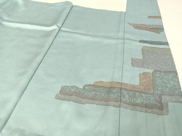 平和屋着物●中嶋博司　訪問着　抽象文様　金彩　正絹　逸品　AABA4562np