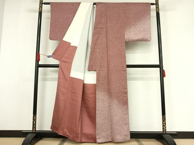 平和屋着物●京友禅作家 山科春宣 訪問着 霞文 正絹 逸品 AABA4579np