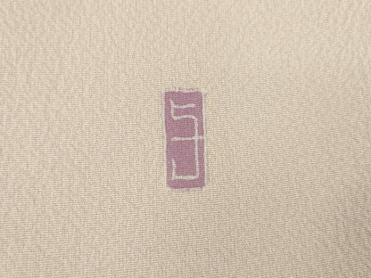 平和屋着物●訪問着 友禅作家物 草花文 正絹 逸品 AABA4616ck