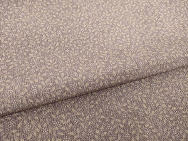 平和屋着物●上質な小紋　草花文　正絹　逸品　AABA4627ck