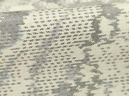 平和屋着物●本場大島紬 白大島 流水文 正絹 逸品 AABA4634ck